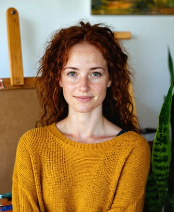 Portrait option 1 for Inês, AI-generated